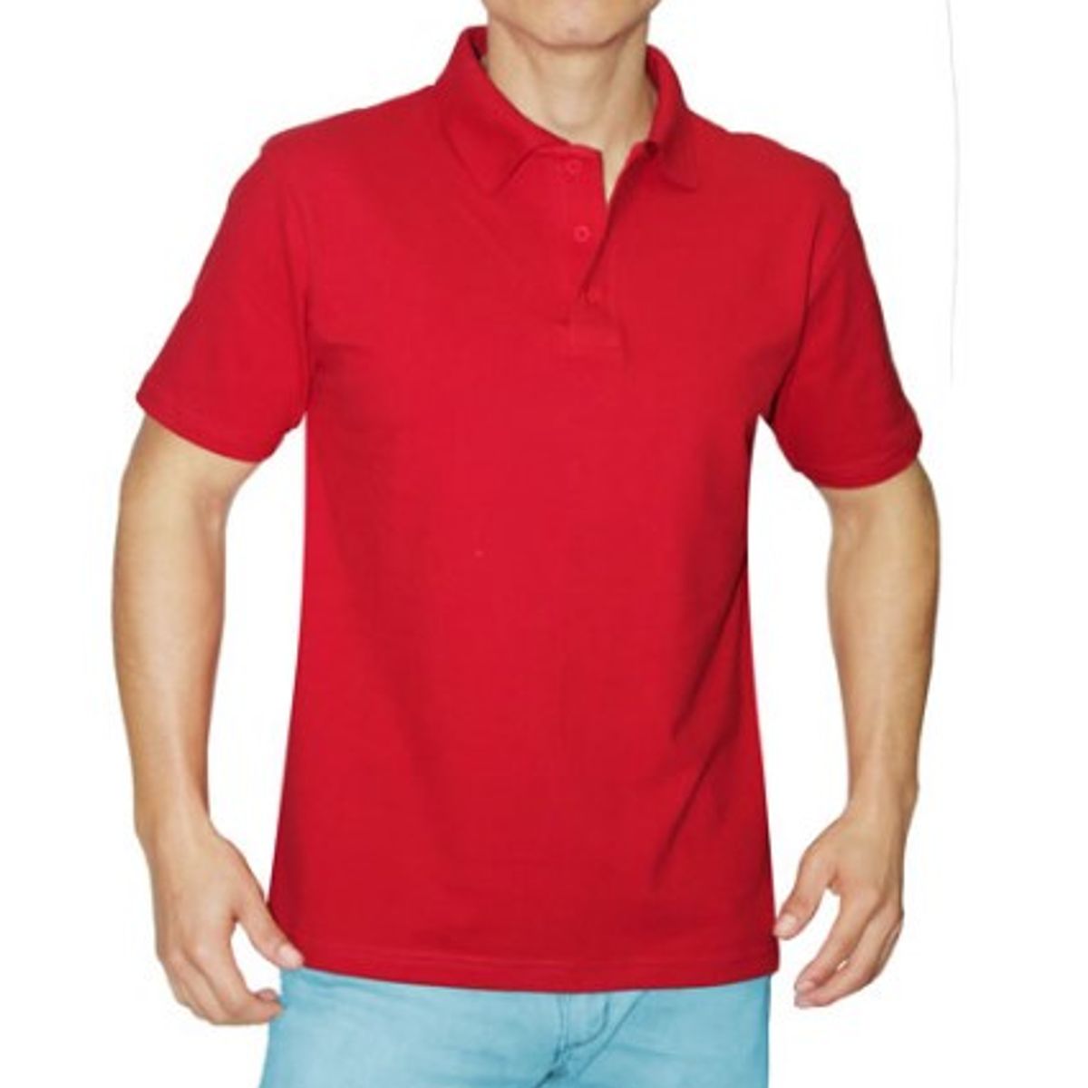 GENERICO - POLO CAMISERO MANGA CORTA ROJO