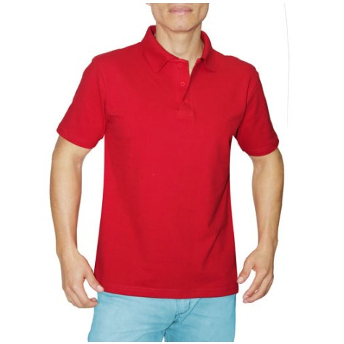 GENERICO - POLO CAMISERO MANGA CORTA ROJO