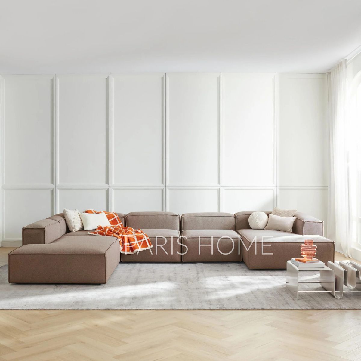 GENERICO - Seccional Izquierdo Rinconera 6 Plazas Monarch Tejido - Taupe