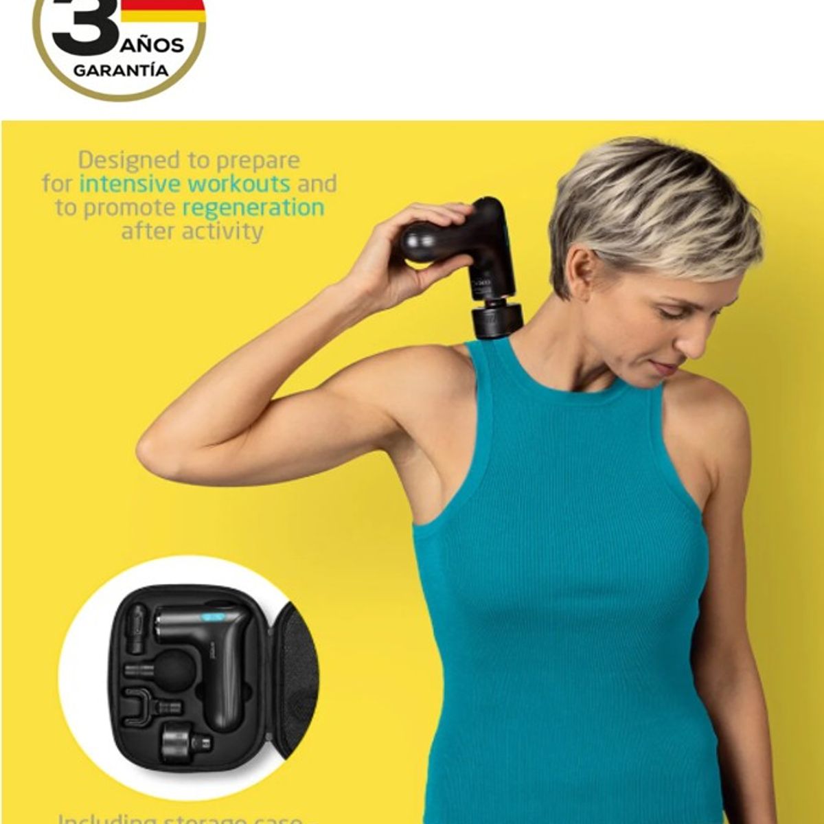 MEDISANA - Pistola de masaje con función frío & calor