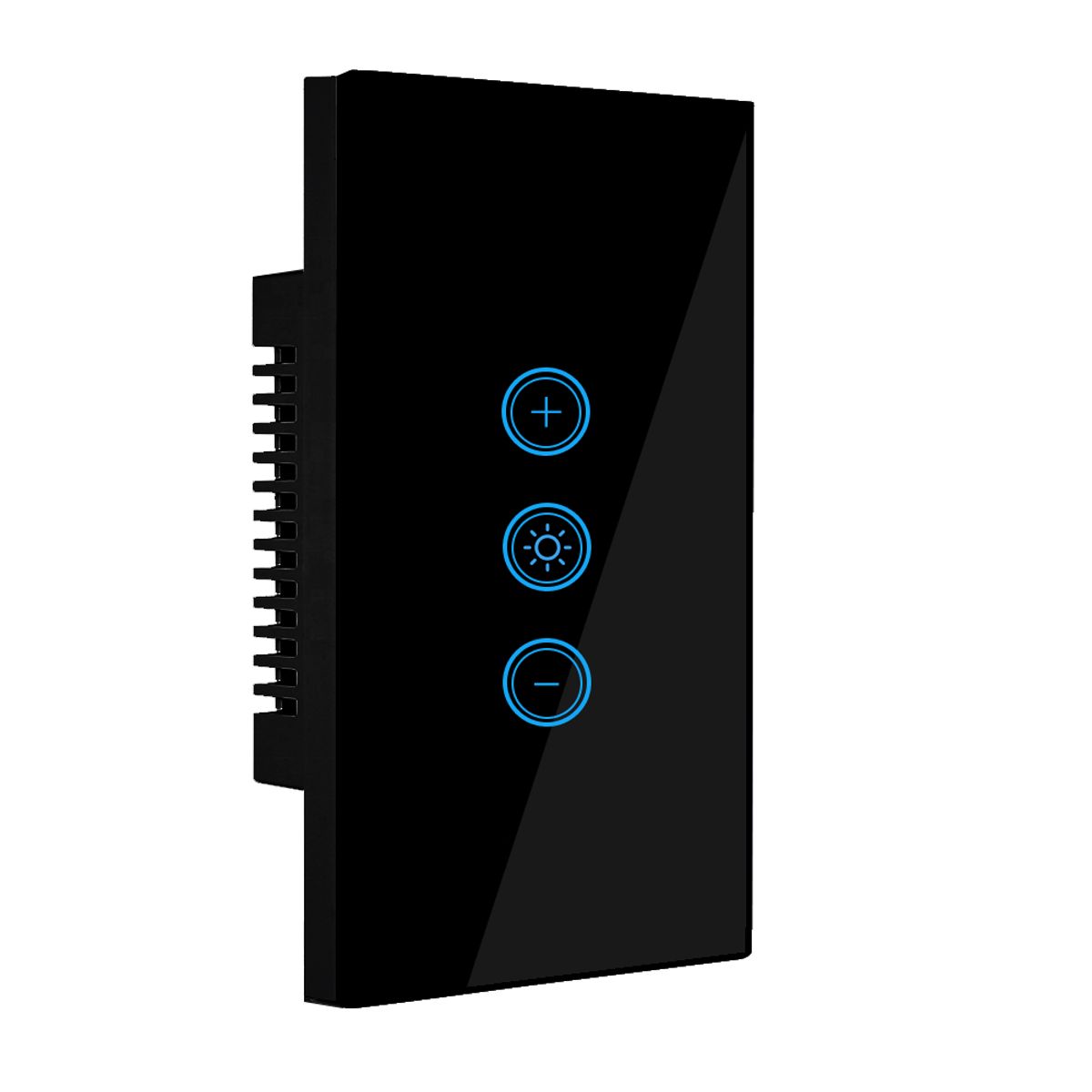 OEM - Dimmer Inteligente Wifi 1 Boton Con Neutro Negro