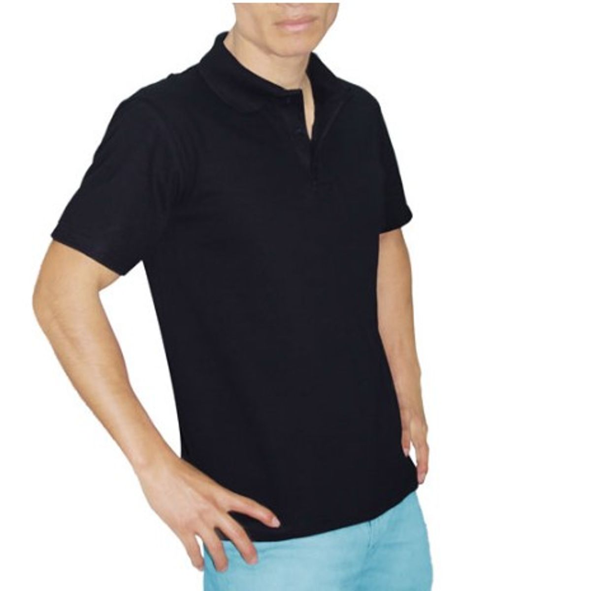 GENERICO - POLO CAMISERO MANGA CORTA AZUL MARINO