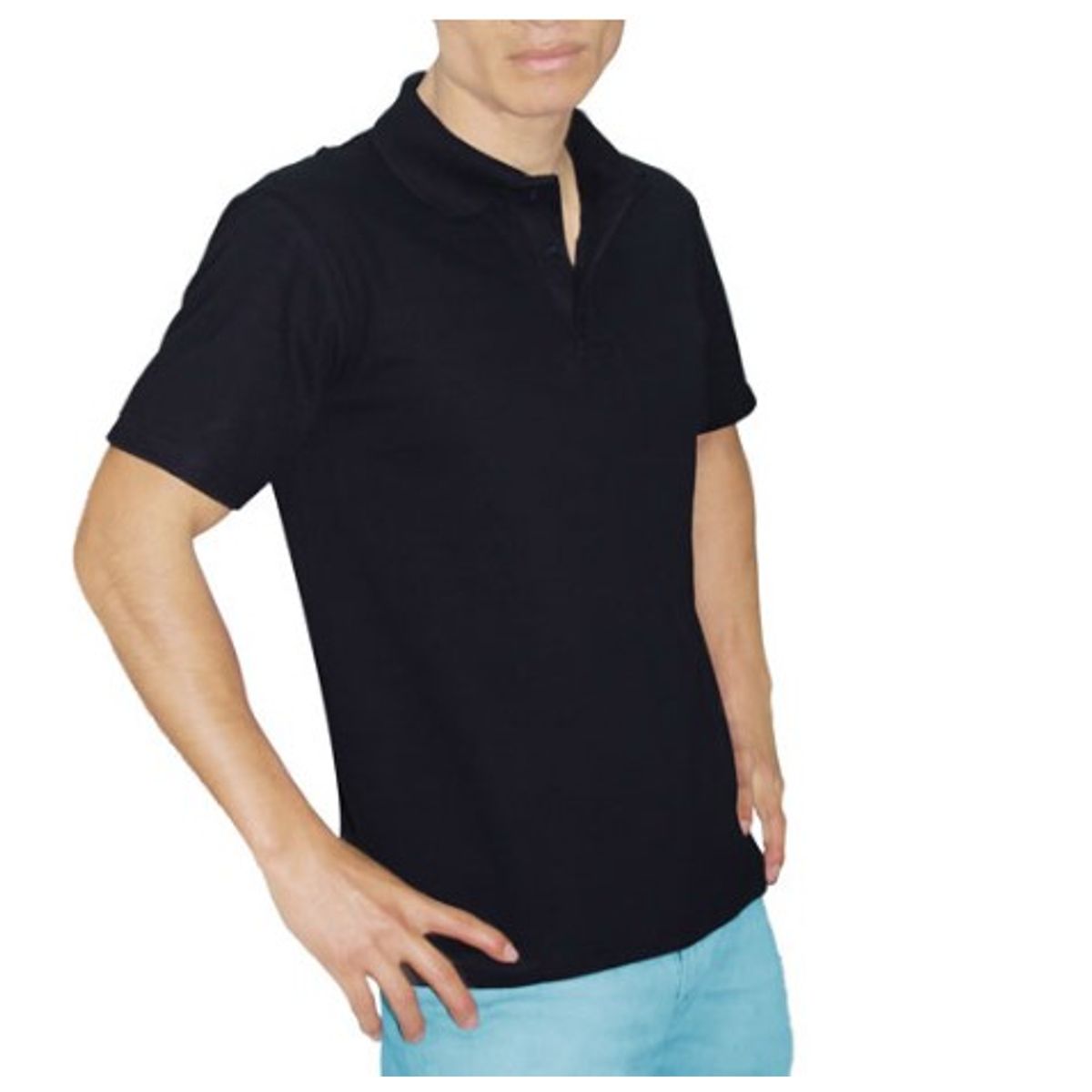 GENERICO - POLO CAMISERO MANGA CORTA AZUL MARINO