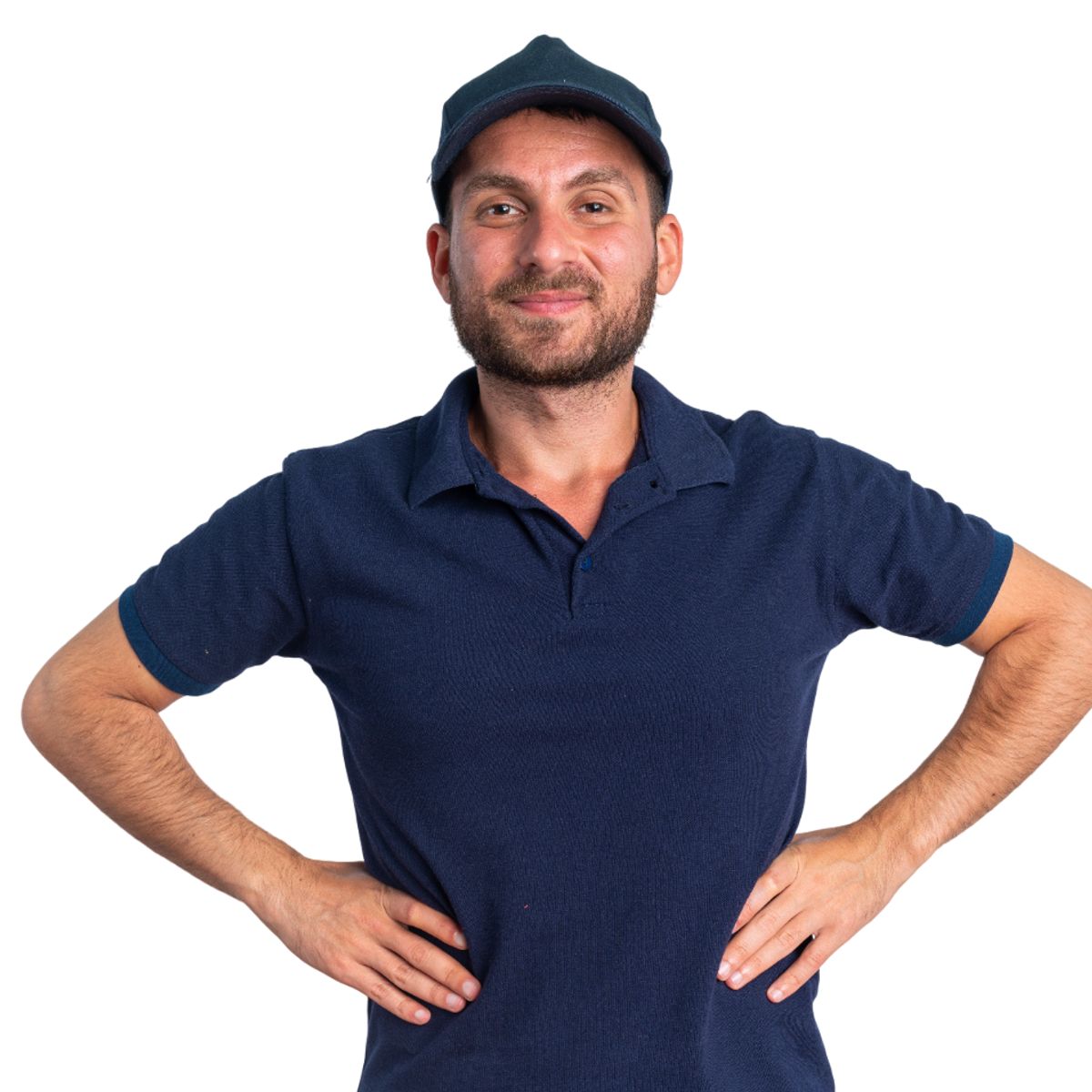 GENERICO - POLO CAMISERO MANGA CORTA AZUL MARINO