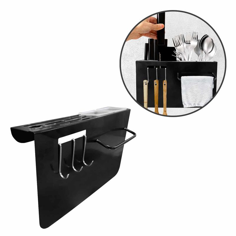 BUYPAL - Escurridor Organizador de Cubiertos Para Pared