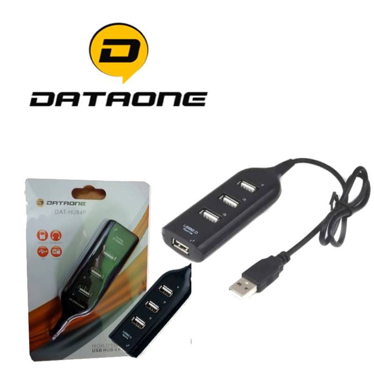 DATAONE - ADAPTADOR DAT-HUB4P USB HUB 4 PORT