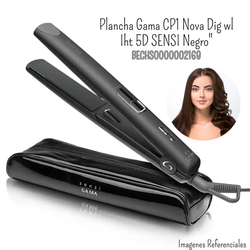 GAMA - Plancha Alisadora Gama 5D IHT Línea Sensi - Negra