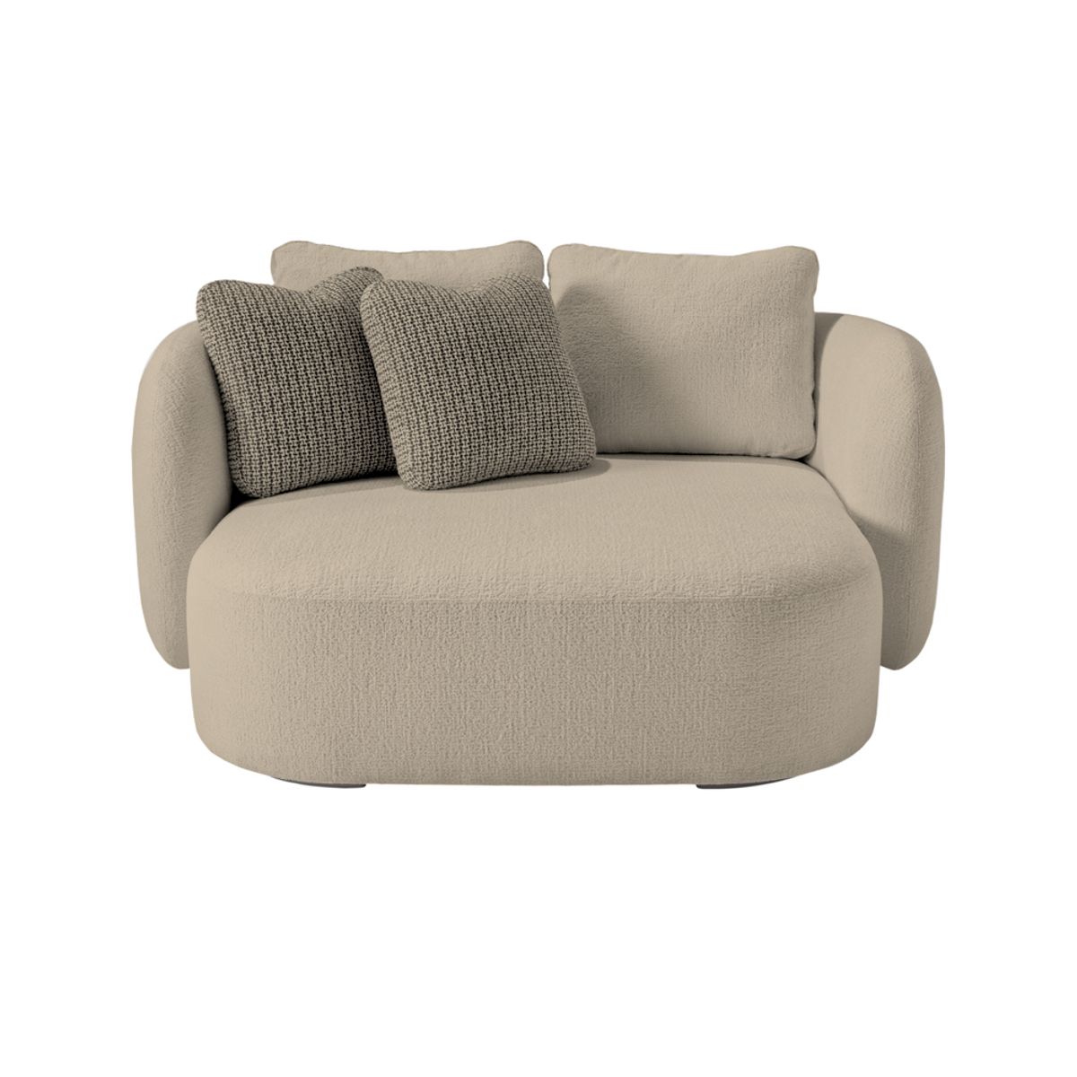 BARAKA HOME - Sofá Luxury Noria 2 Cuerpos - Beige Claro