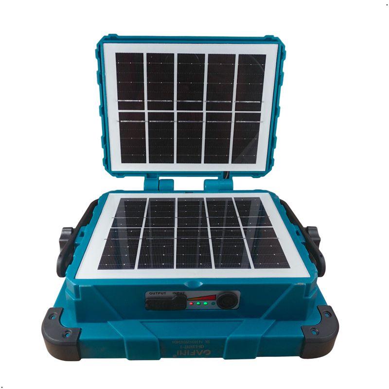 CAFINI - Reflector Solar Con Batería 4800mah  48w Paneles Solares Duales