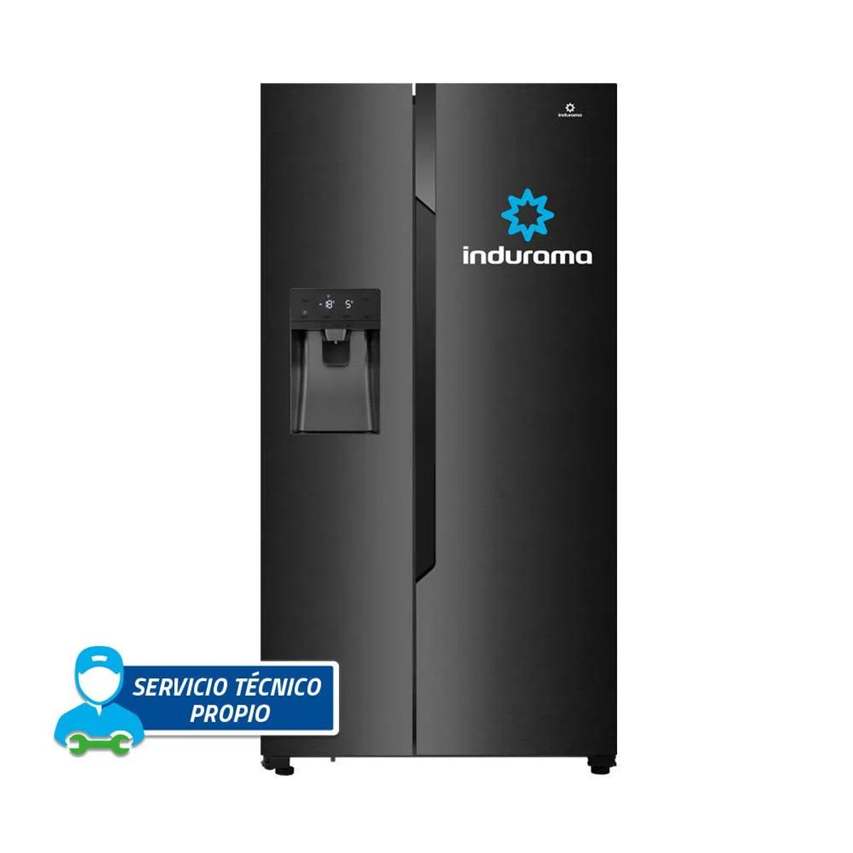 INDURAMA - Refrigeradora 535 Litros Side by Side 2 Puertas Black Indurama RI-799DHN