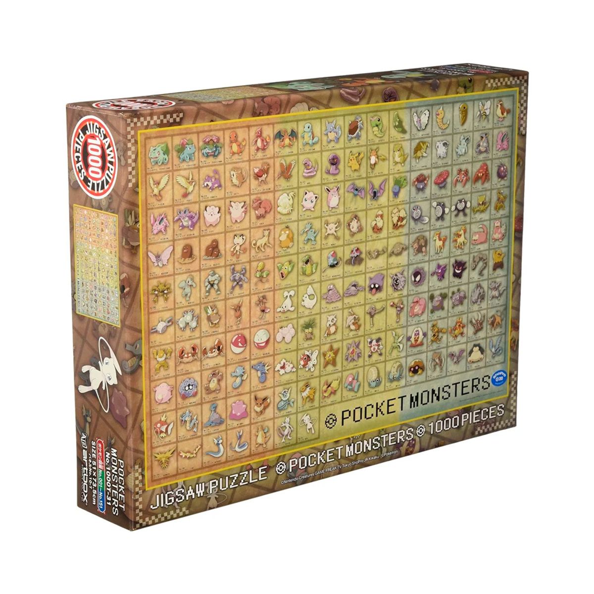 POKEMON - Pokemon Rompecabeza Pokedex 1000 Piezas Japon