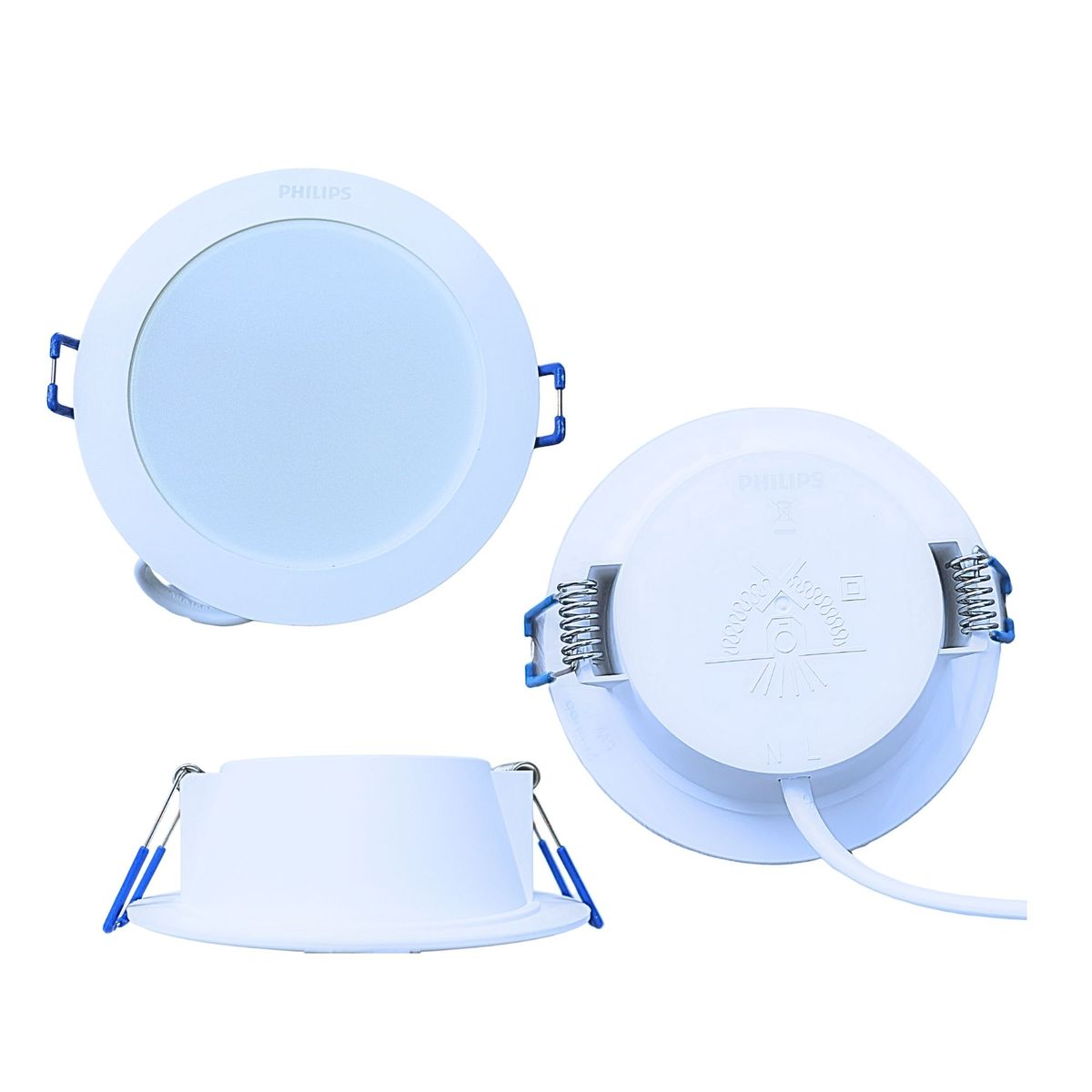 PHILIPS - KIT 6 PANEL LED SPOT PARA CAJA OCTAGONAL PHILIPS 6W LUZ FRÍA