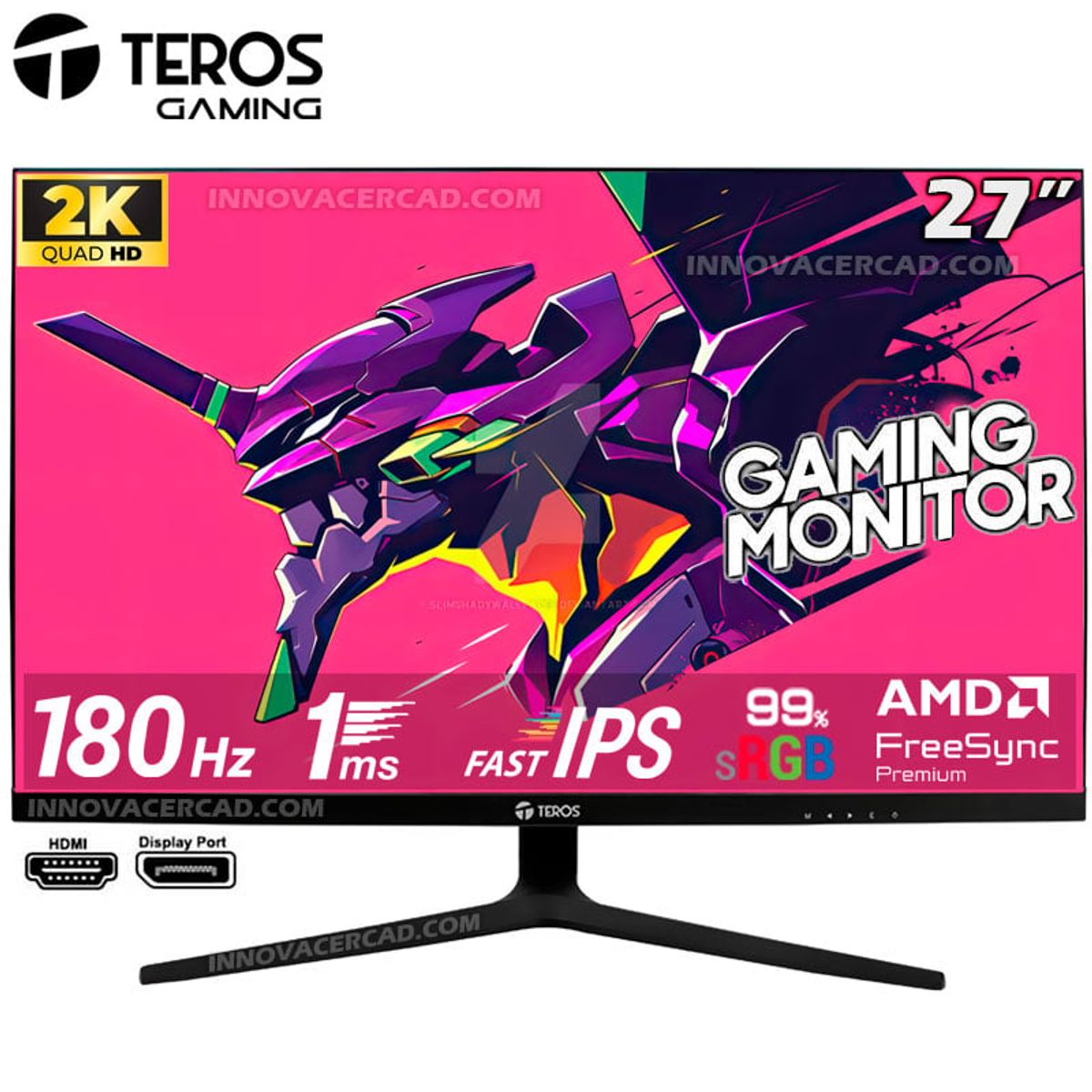 TEROS GAMING - Monitor gaming TEROS TE-2769G 27 QHD Fast IPS  180Hz 1ms HDMI DP
