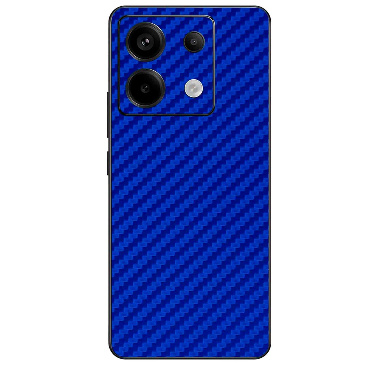 GENERICO - Skin Adhesivo Xiaomi redmi note 13 pro 5g Fibra de Carbono azul