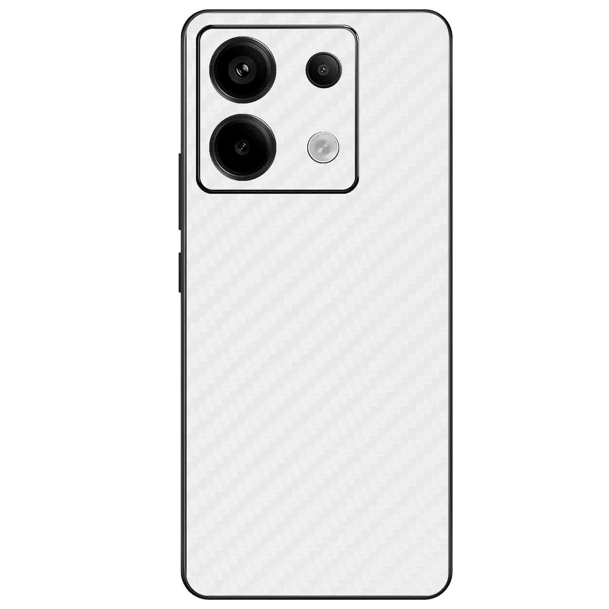 GENERICO - Skin Adhesivo Xiaomi redmi note 13 pro 5g Fibra de Carbono BLANCO