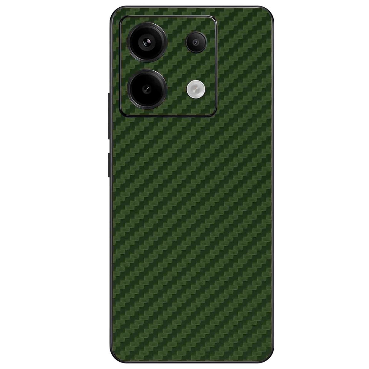 GENERICO - Skin Adhesivo Xiaomi redmi note 13 pro 5g Fibra de Carbono Verde