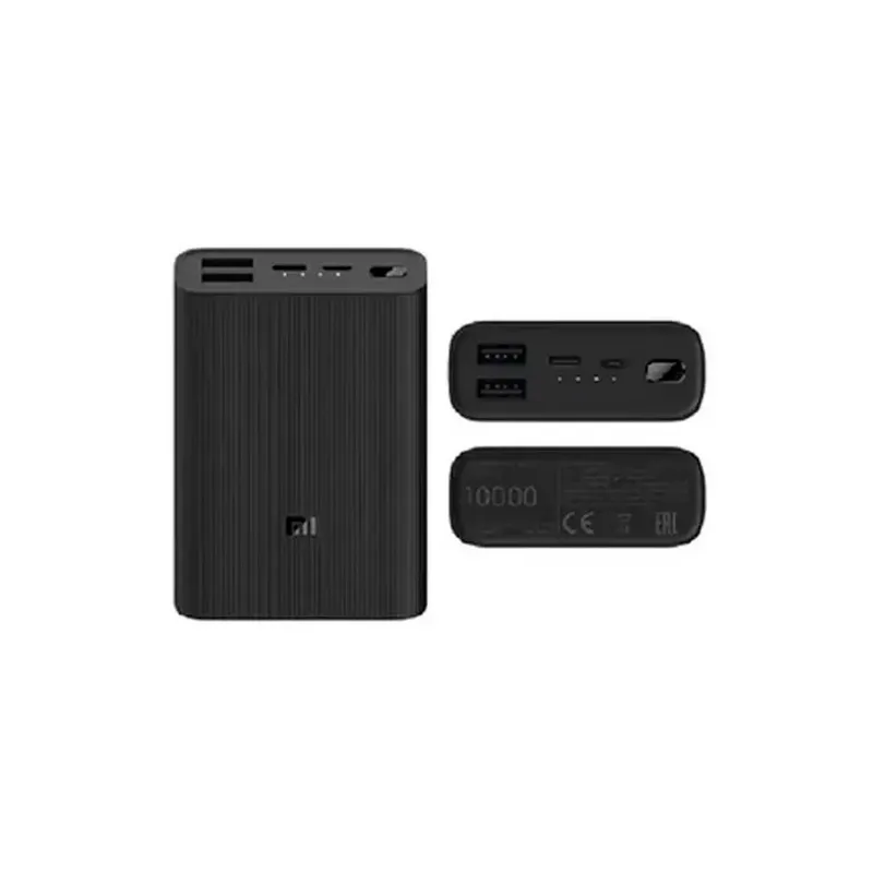 XIAOMI - Power Bank Xiaomi 3 Ultra Compact 10000mAh Portátil Negro