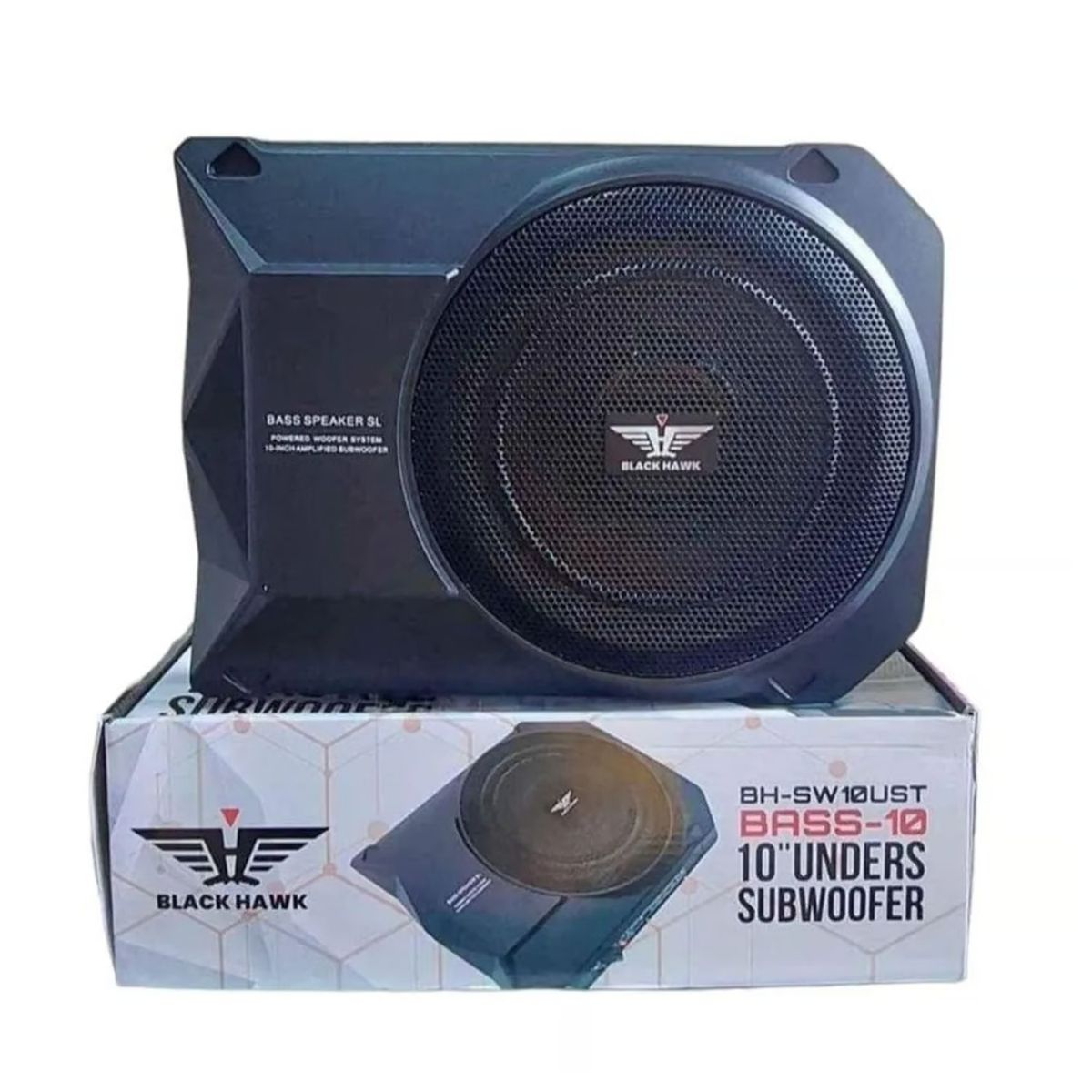 BLACK HAWK - Subwoofer Amplificado Black Hawk 10 Pulgadas 800W