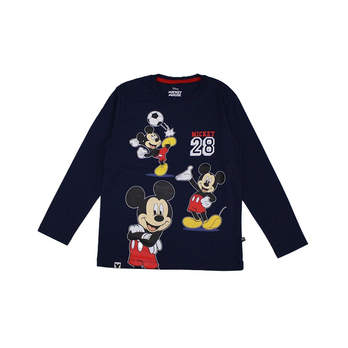 DISNEY - POLO BAS ML NIÑO MICKEY MOUSE AZUL MARINO