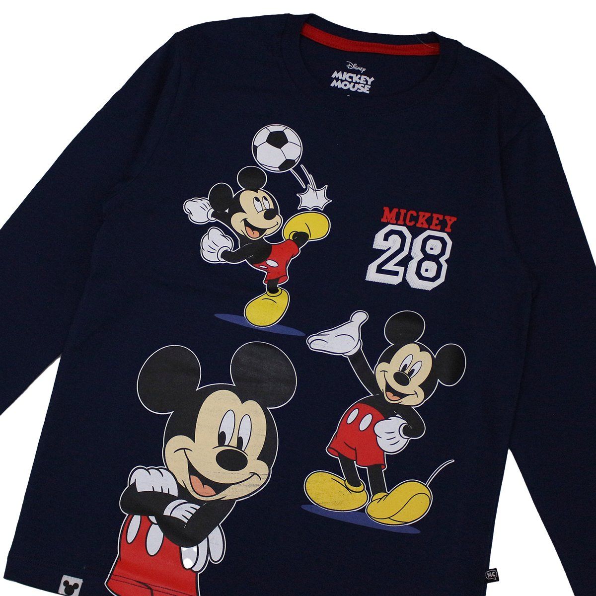 DISNEY - POLO BAS ML NIÑO MICKEY MOUSE AZUL MARINO