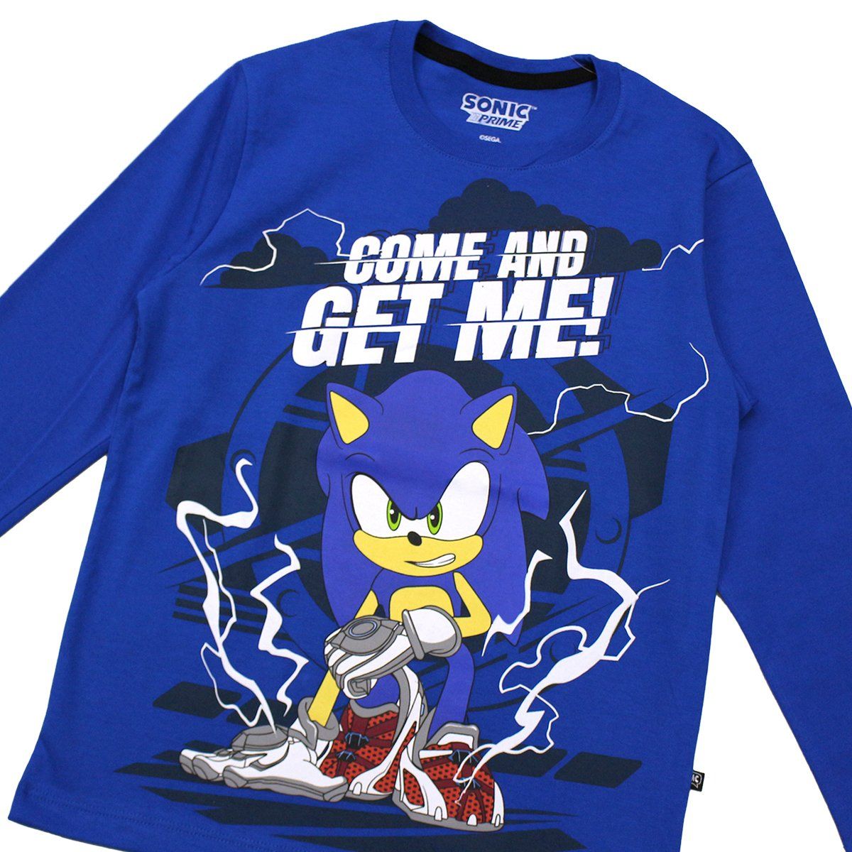 SEGA - POLO BAS ML NIÑO SONIC AZUL