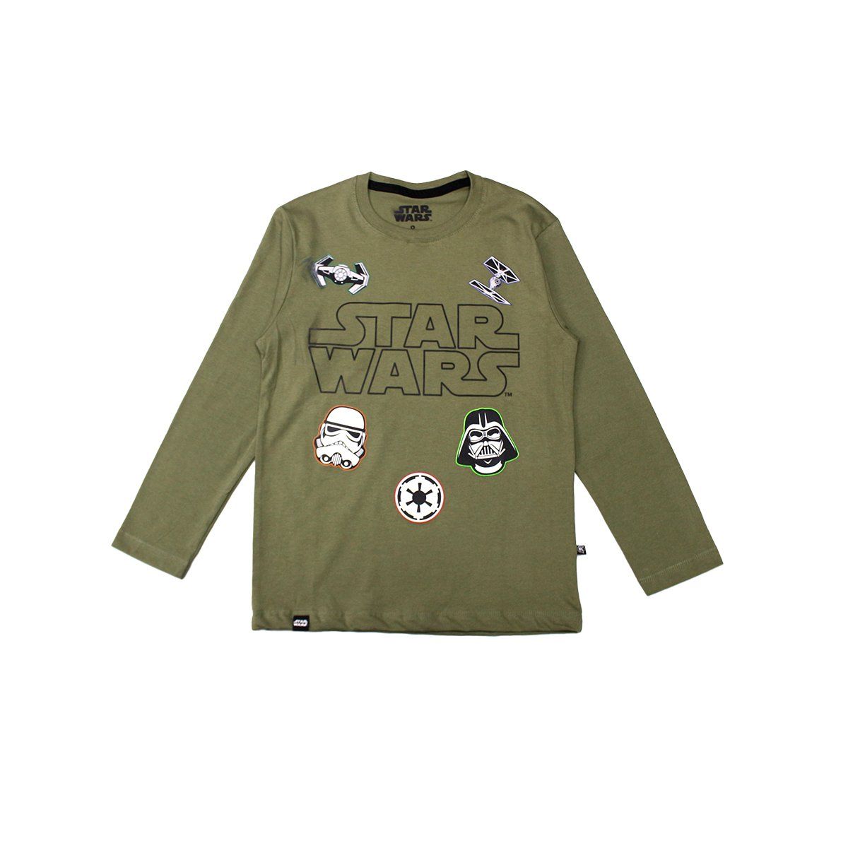 MARVEL - POLO BAS ML NIÑO STAR WARS OLIVO