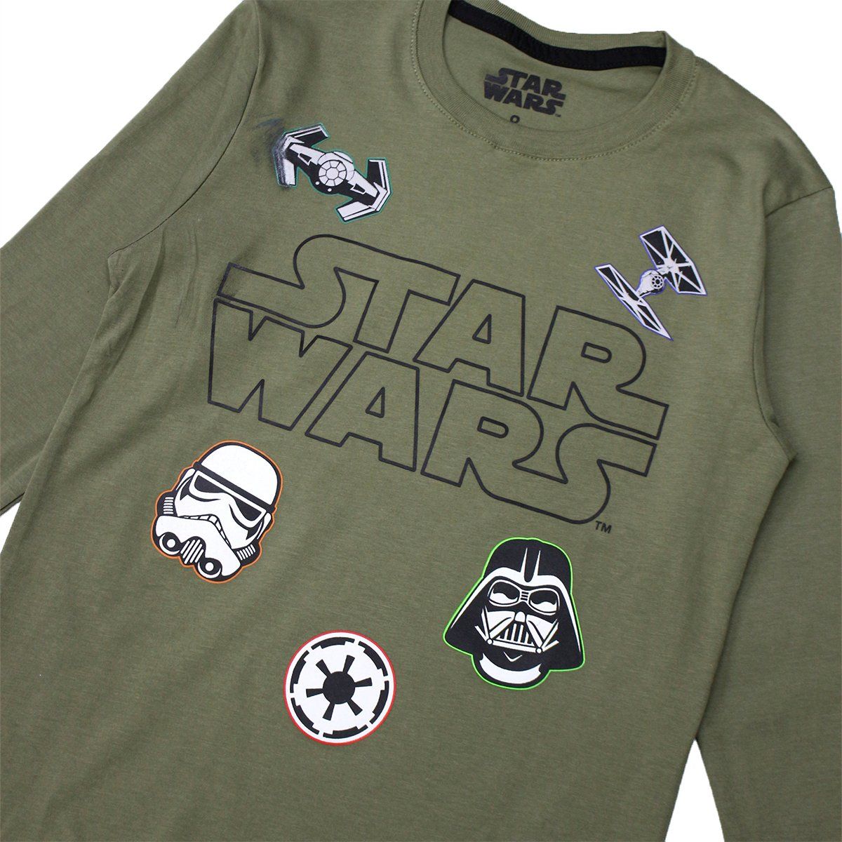 MARVEL - POLO BAS ML NIÑO STAR WARS OLIVO