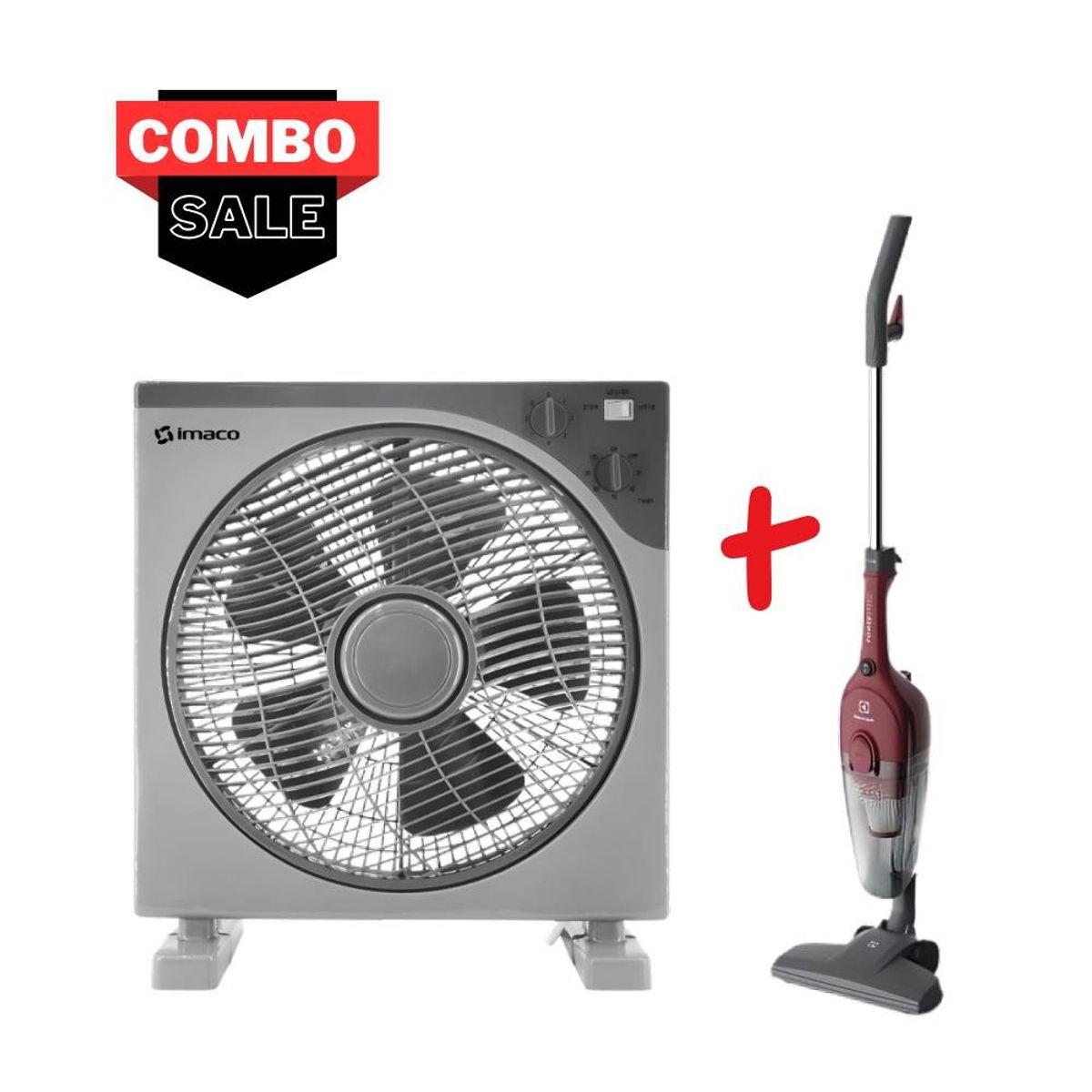 IMACO - COMBO Ventilador IVA13 Imaco + Aspiradora Electrolux STK13