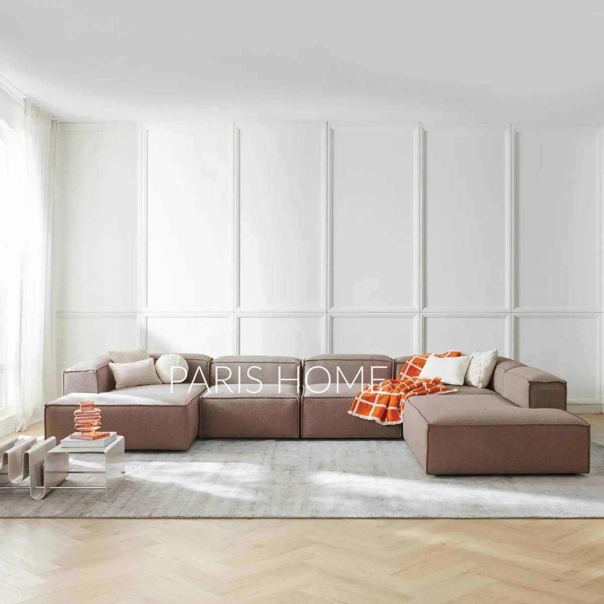 GENERICO - Seccional Derecho Rinconera 6 Plazas Monarch Tejido - Taupe