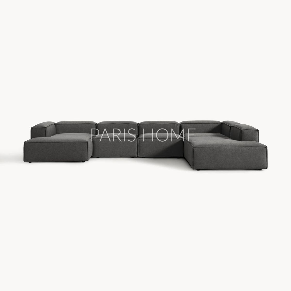 GENERICO - Seccional Derecho Rinconera 6 Plazas Monarch Tejido - Gris Oscuro