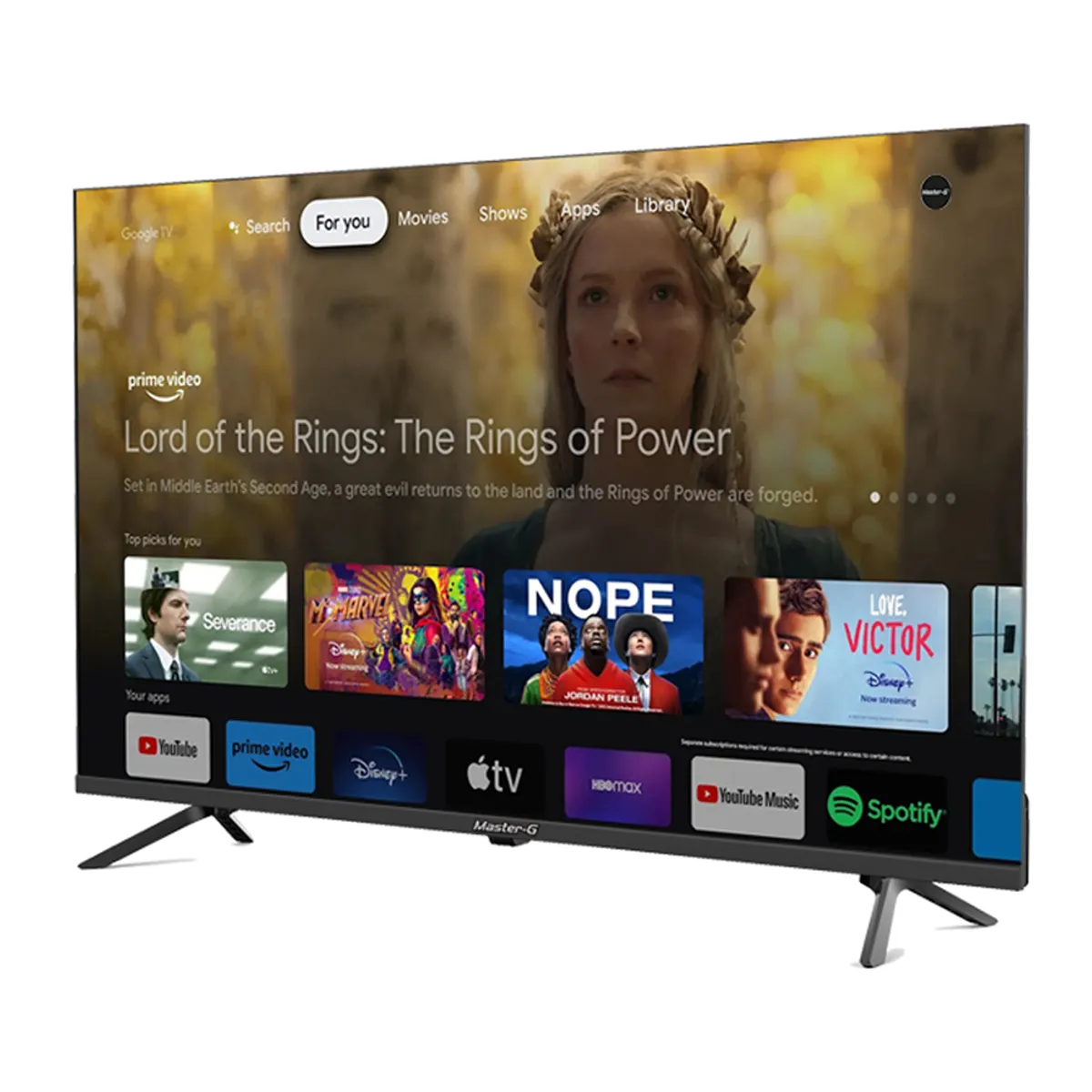 MASTER G - Televisor Smart Tv 32 Led HD Google TV Master-G Garantía 2 años
