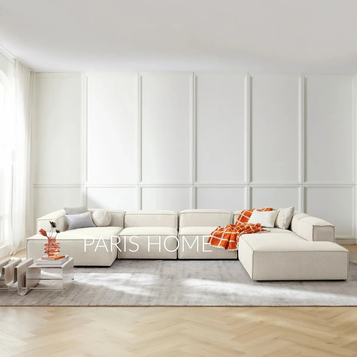 GENERICO - Seccional Derecho Rinconera 6 Plazas Monarch Tejido - Blanco