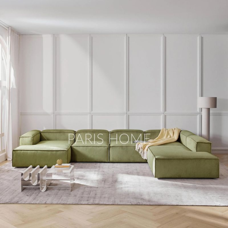 GENERICO - Seccional Derecho Rinconera 6 Plazas Monarch Pana - Verde Oliva