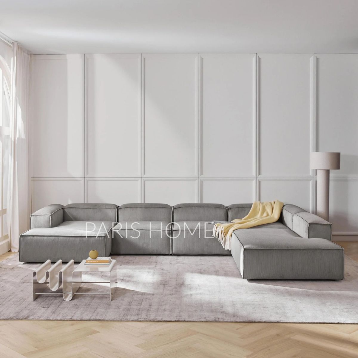 GENERICO - Seccional Derecho Rinconera 6 Plazas Monarch Pana - Gris