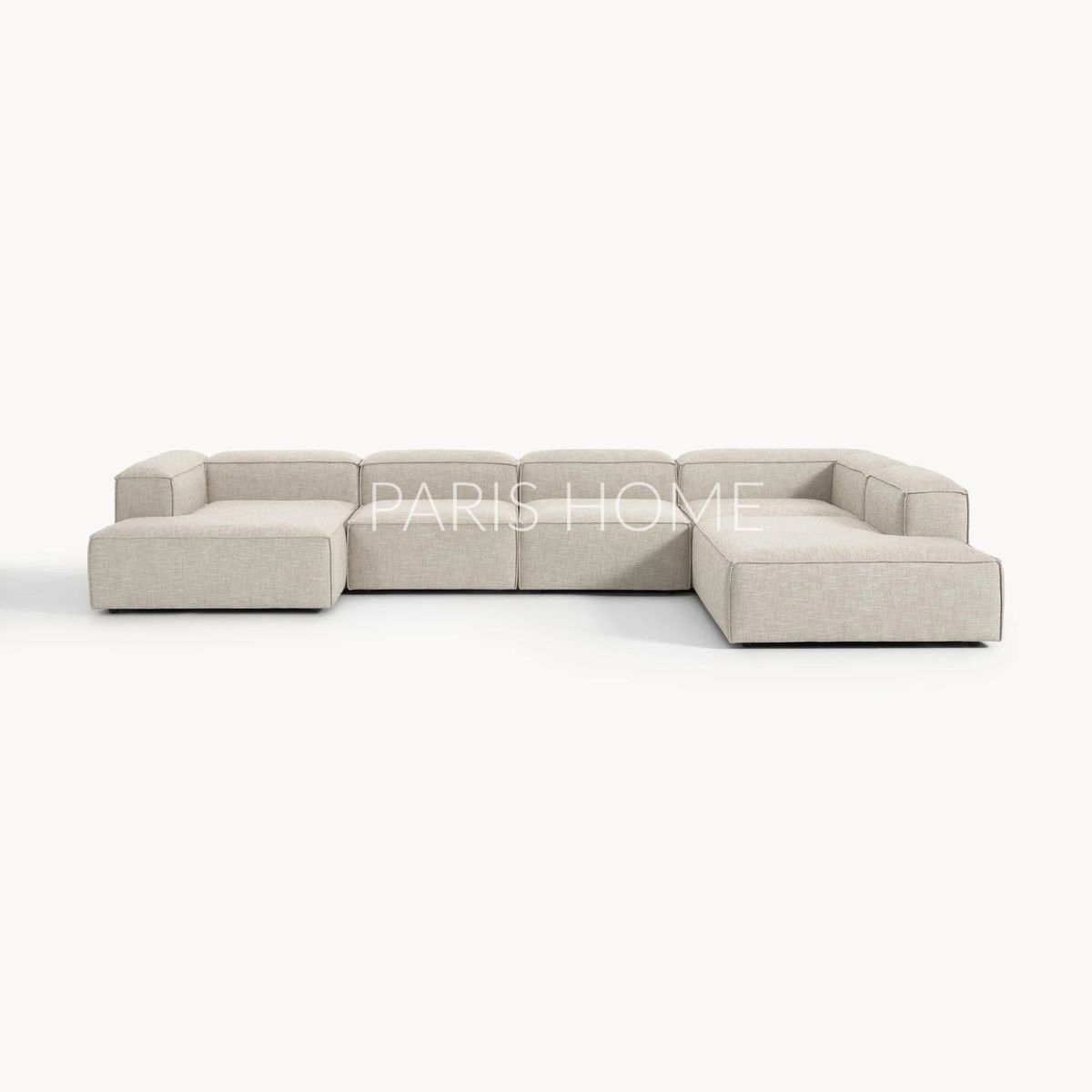 GENERICO - Seccional Derecho Rinconera 6 Plazas Monarch Lino - Gris