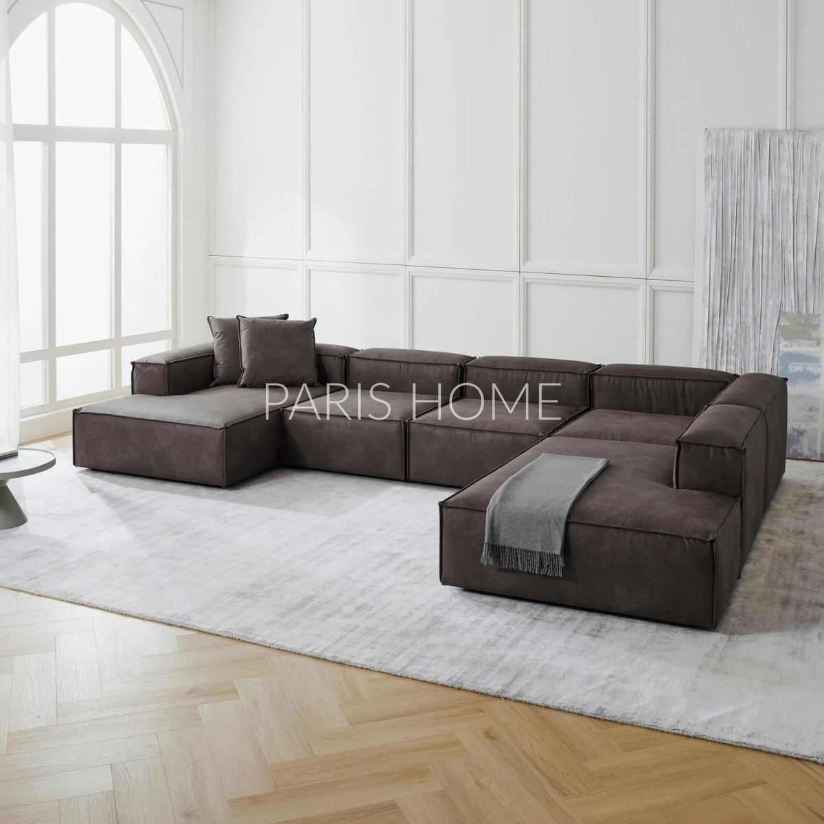 GENERICO - Seccional Derecho Rinconera 6 Plazas Monarch Ultracuero - Taupe