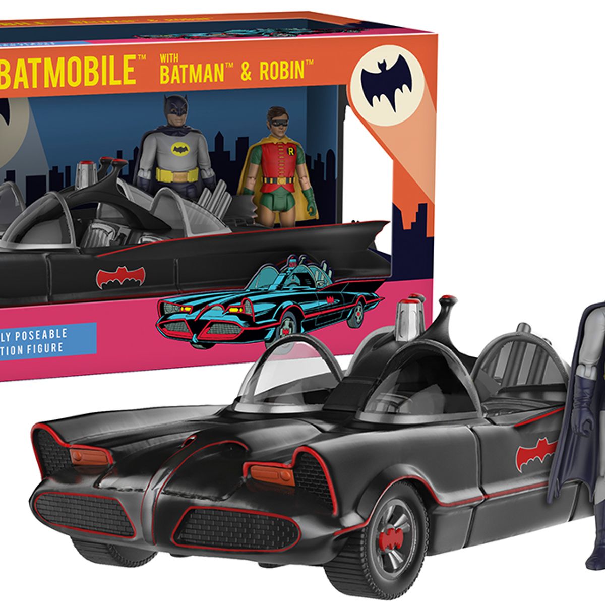 FUNKO - Funko Batimovil con Batman y Robin