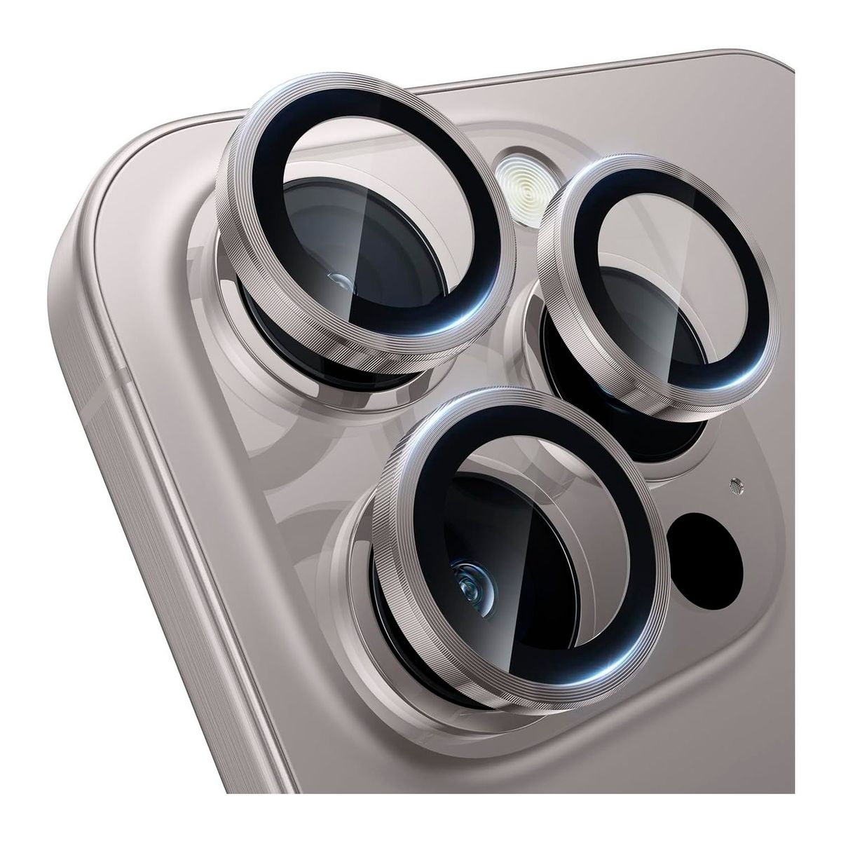 GENERICO - Protector individual para lentes de cámaras iPhone 15 Pro Max Titanium