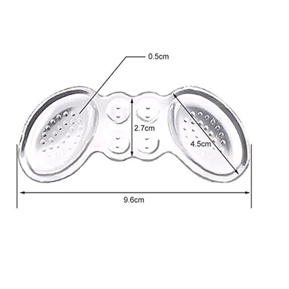 GENERICO - PLANTILLAS DE GEL DE SÍLICE PARA ZAPATOS DEPORTIVOS 3 PARES