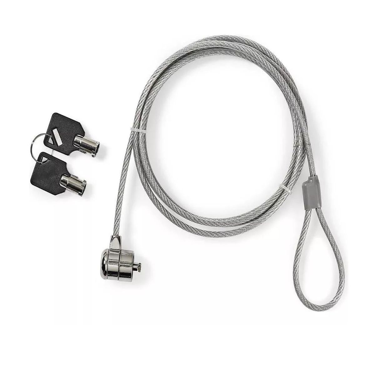 GENERICO - CANDADO LINGA CABLE ACERO NOTEBOOK SEGURIDAD LLAVE