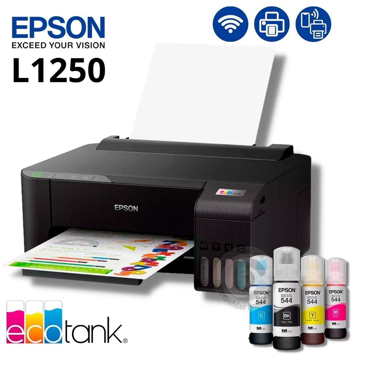 EPSON - Impresora de Tinta Epson EcoTank L1250 WiFi