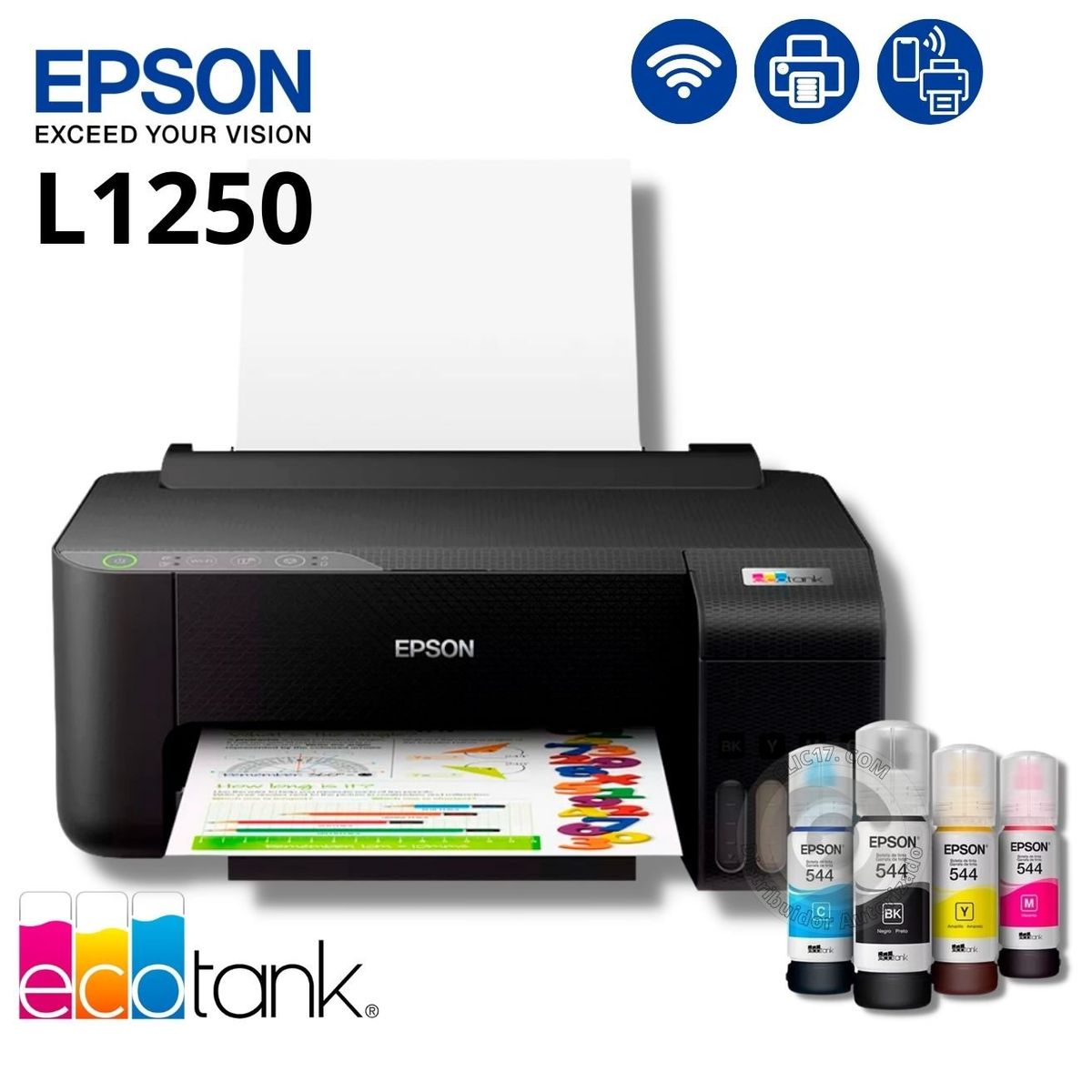 EPSON - Impresora de Tinta Epson EcoTank L1250 WiFi