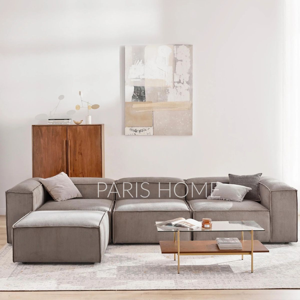 GENERICO - Seccional Rinconera 4 Plazas Monarch Pana - Taupe