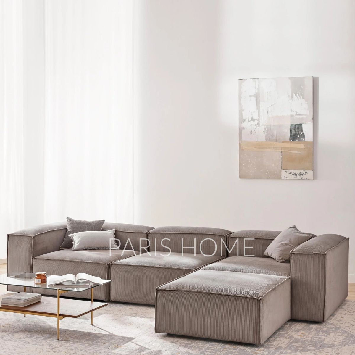 GENERICO - Seccional Rinconera 4 Plazas Monarch Pana - Taupe