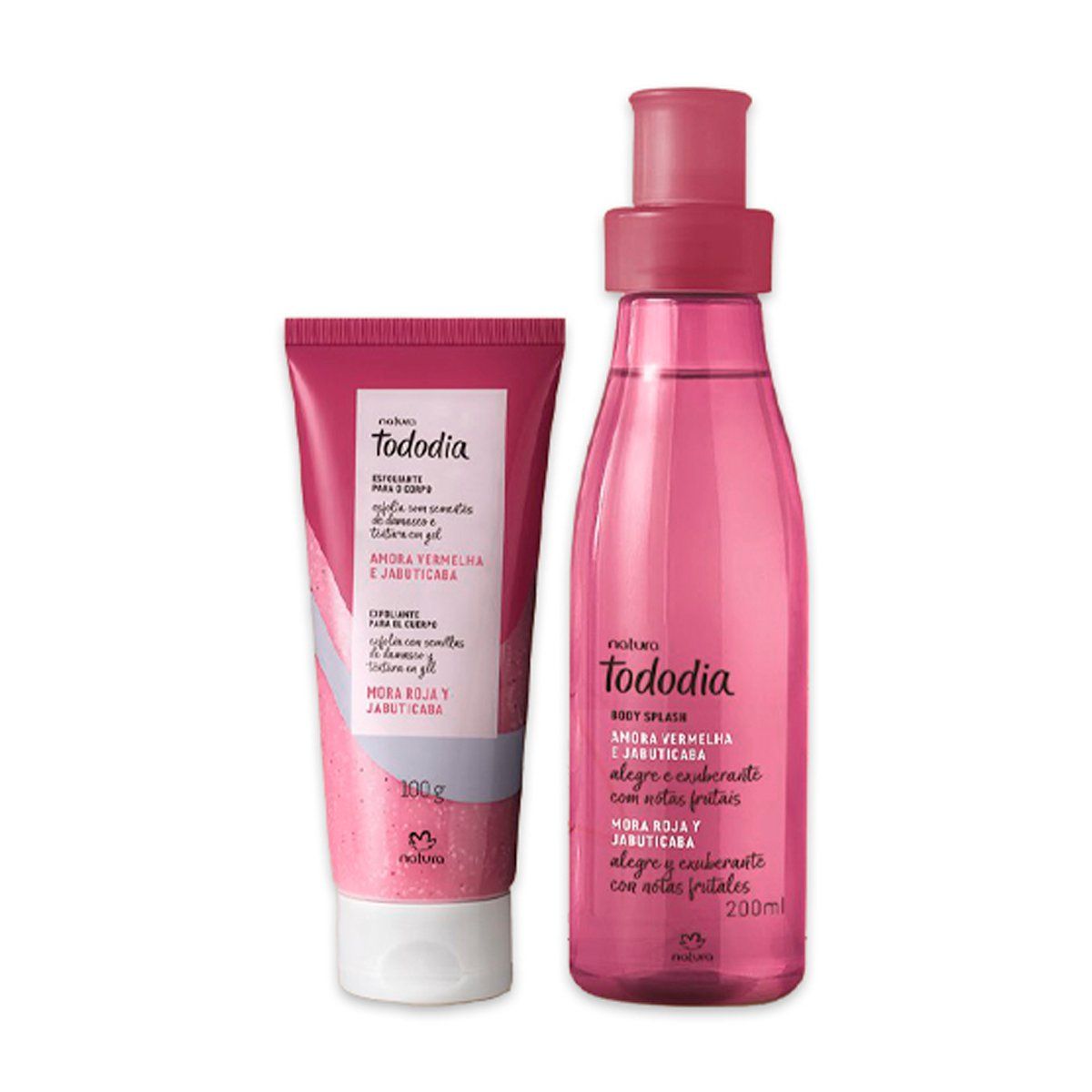 NATURA - Tododia Mora roja y jabuticaba Splash con Jabon Liquido Exfoliante