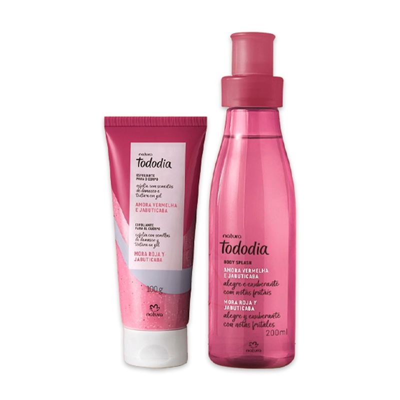 NATURA - Tododia Mora roja y jabuticaba Splash con Jabon Liquido Exfoliante