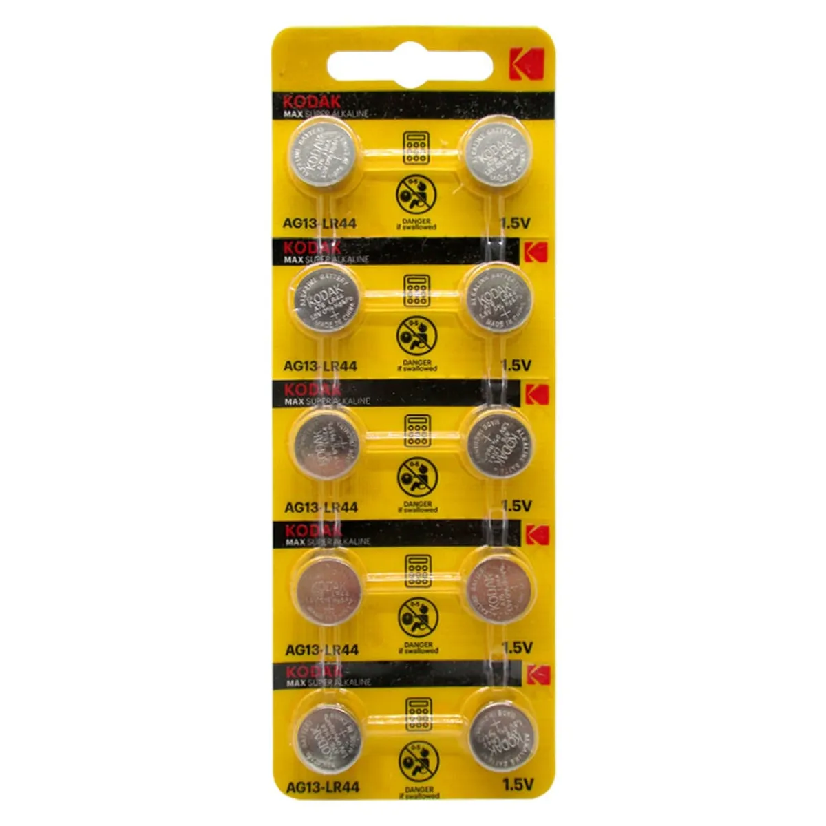 GENERICO - PILAS LR44 AG13- ALKA ALCALINAS BLISTER DE 10 PILAS