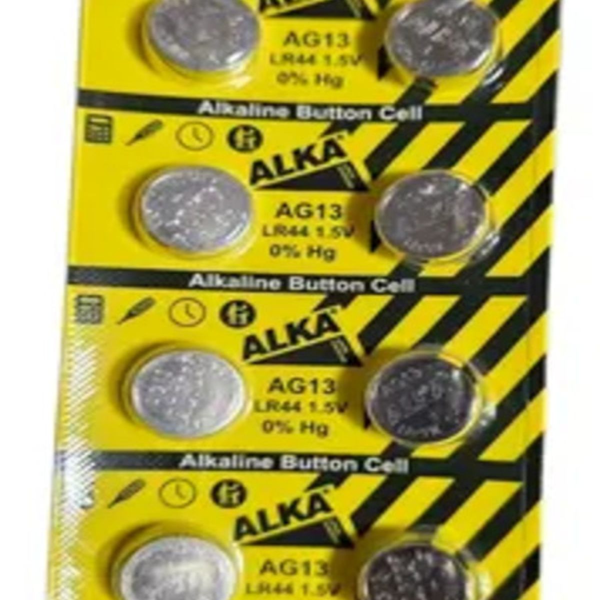 GENERICO - PILAS LR44 AG13- ALKA ALCALINAS BLISTER DE 10 PILAS