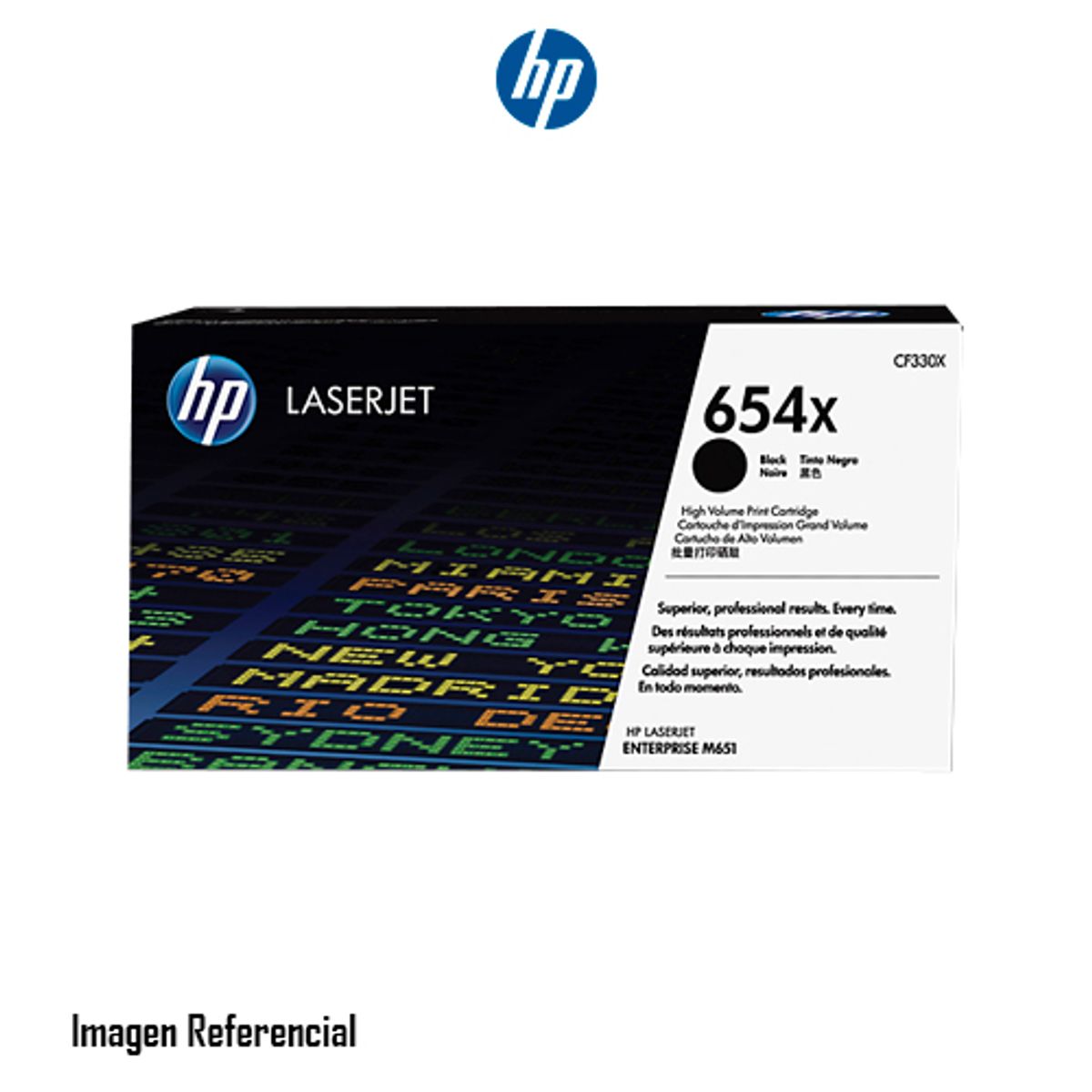 HP - TONER HP CF330X 654X ENT M651 NEGRO 205KPG PN CF330X