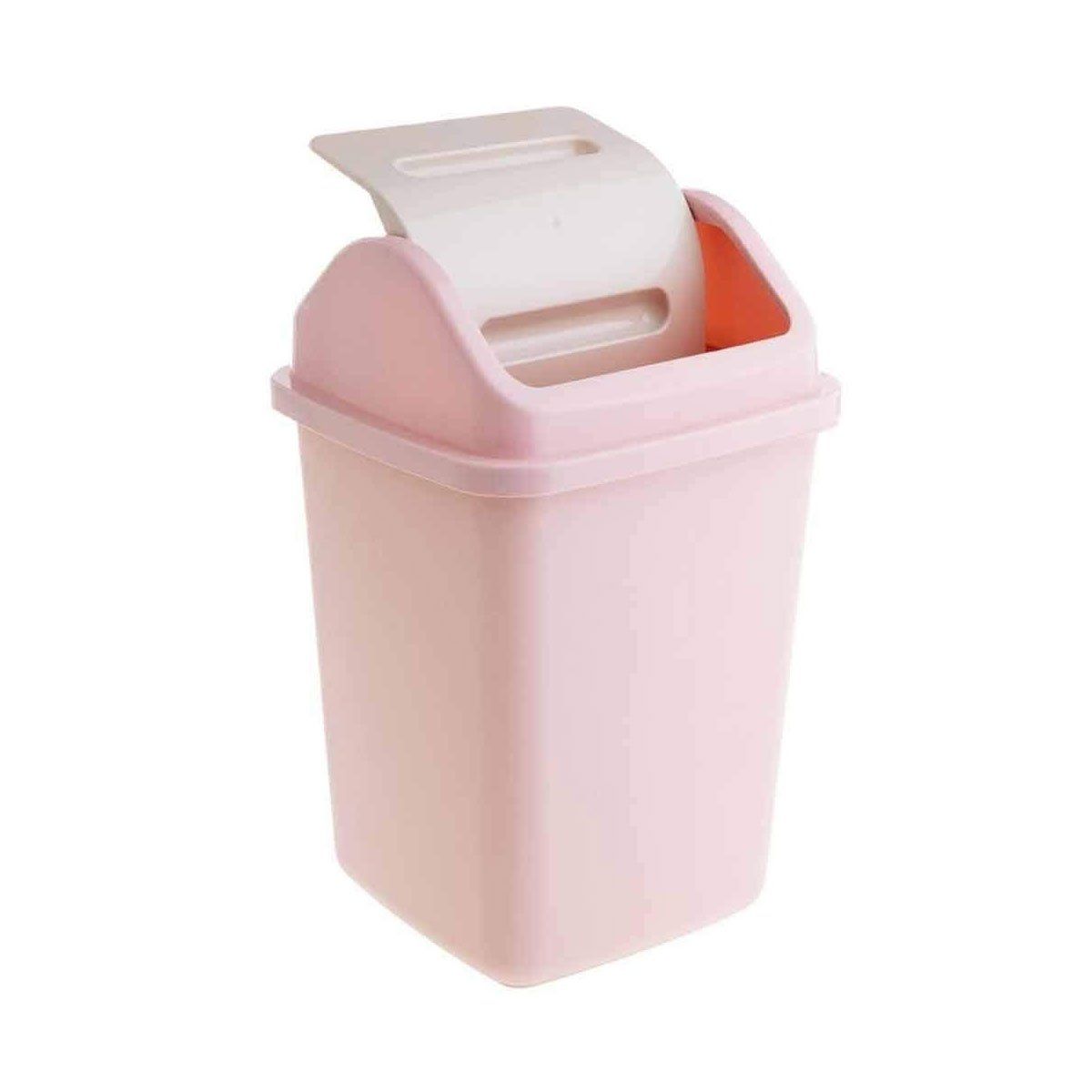 GENERICO - Papelera Elegante Vintage Con tapa Abatible Multiuso Rosado